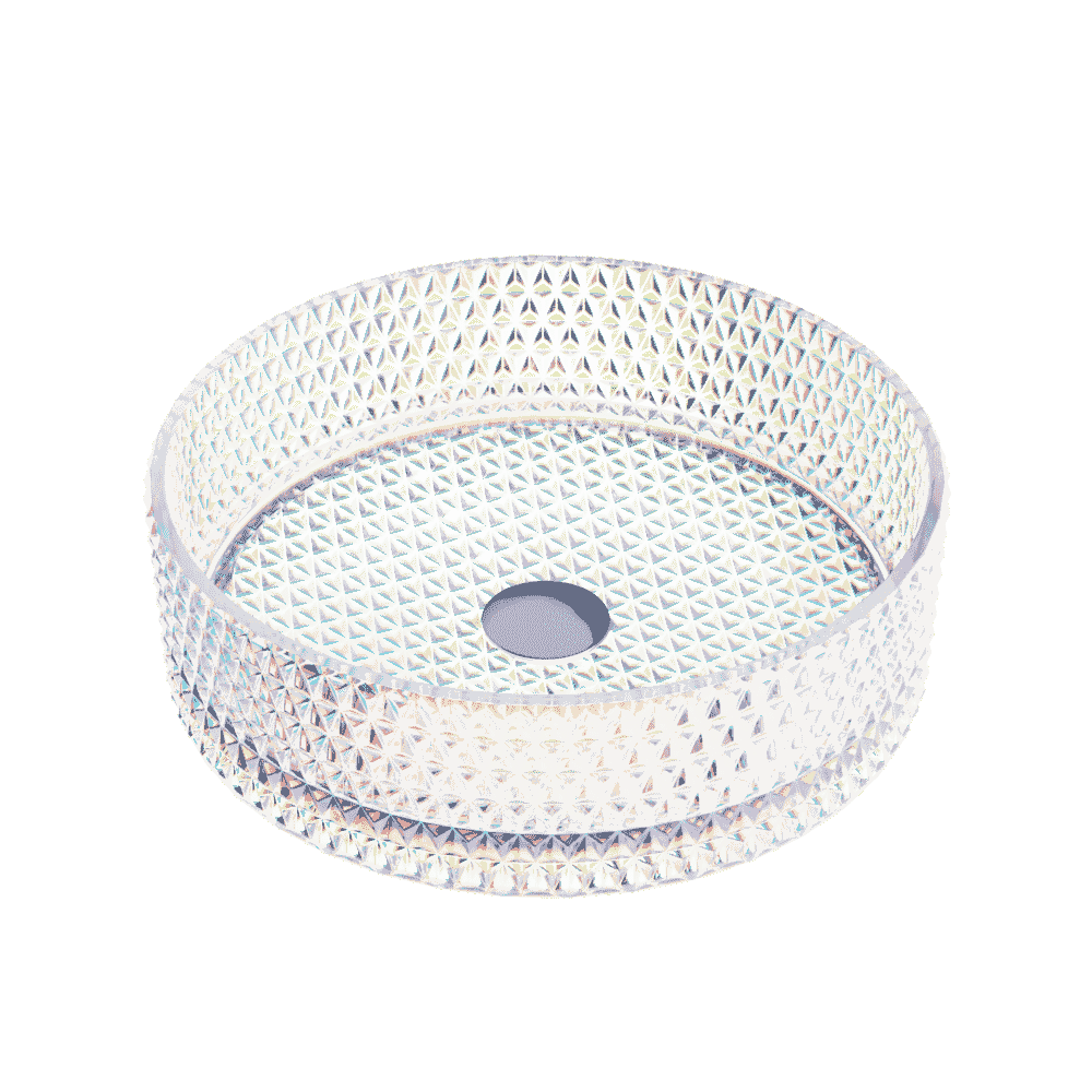 Умывальник 360х360х112мм чаша CRISTAL CeramicaNova накладная круглая CN6059/Италия