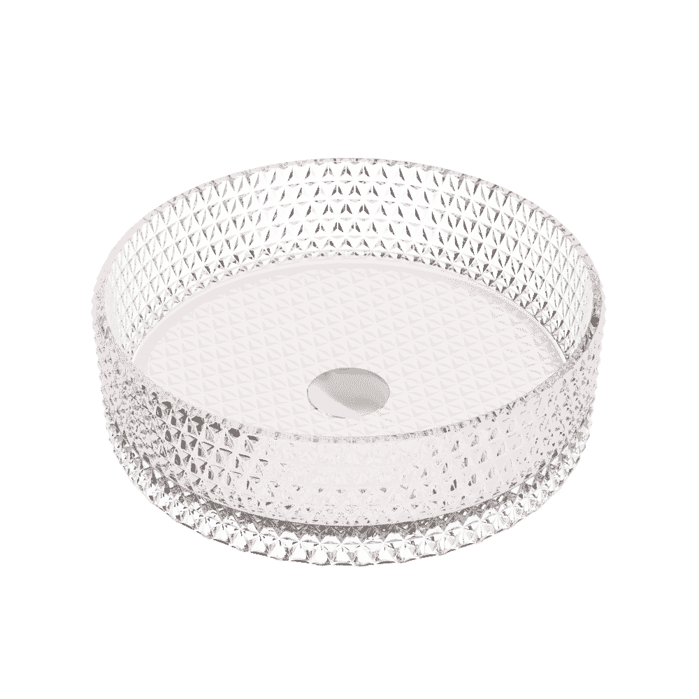 Умывальник 360х360х112мм чаша CRISTAL CeramicaNova накладная круглая CN6061/Италия
