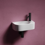 Умывальник 400х215х120мм Element CeramicaNova подвесной прямоугольный CN6066L чаша слева/Италия — изображение 2
