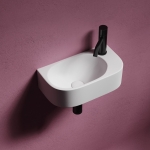 Умывальник 400х215х120мм Element CeramicaNova подвесной прямоугольный CN6066L чаша слева/Италия — изображение 3