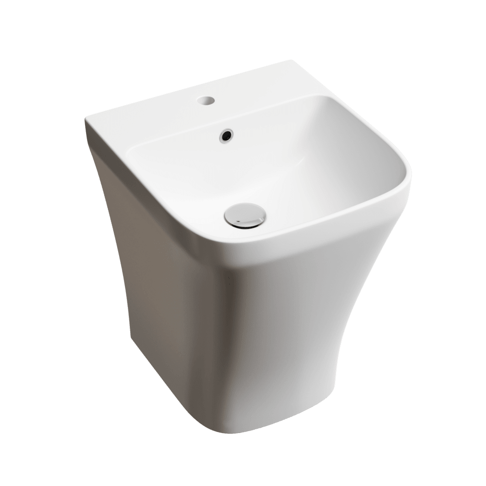 Умывальник 365х406х447мм чаша Dion CeramicaNova подвесная прямоугольная CN6067/Италия