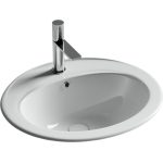 Умывальник 565х495х200мм чаша Sun CeramicaNova встраиваемый сверху в столешницу овальный CN6079/Италия