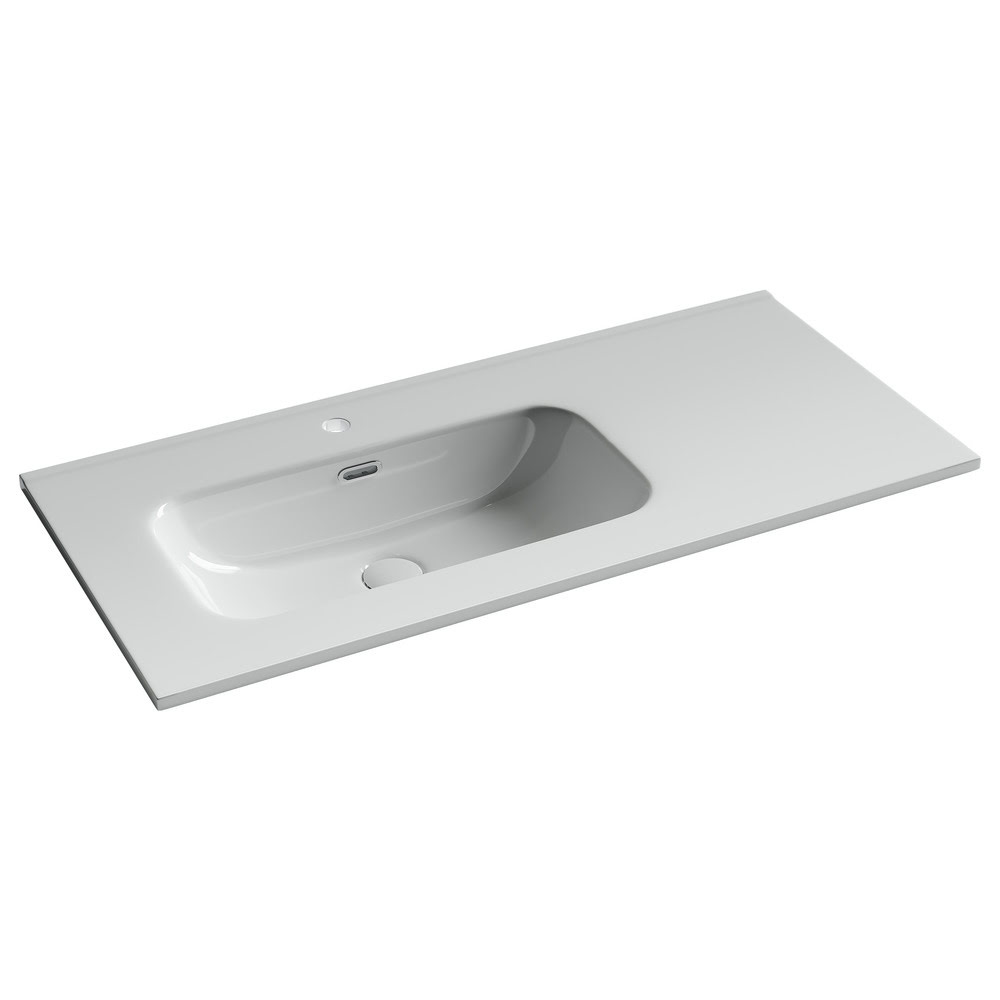 Умывальник 1010х465х180мм Element CeramicaNova накладной прямоугольный чаша слева CN7003L/Италия