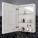 Зеркальный шкаф 60х80х14см SANCOS Cube с LED-подсветкой/Италия — изображение 5