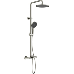 Душевая стойка с термостатическим смесителем и изливом SC9008BN Sancos Etna Брашированный никель/Италия