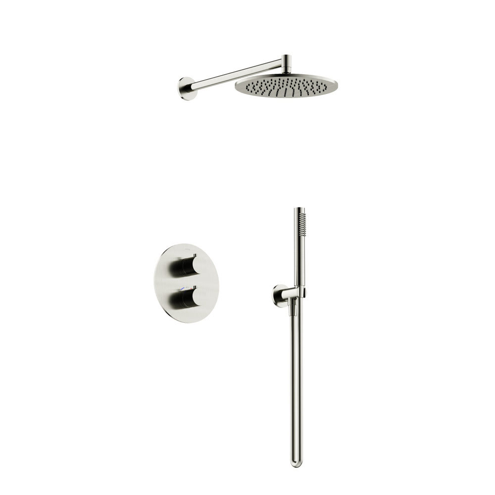Душевой комплект с термостатом SC9010BN Sancos Etna Брашированный никель/Италия
