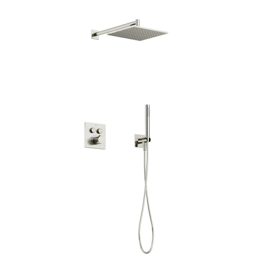 Душевой комплект с термостатом SC9022BN Sancos Linn с внутренней частью Брашированный никель/Италия