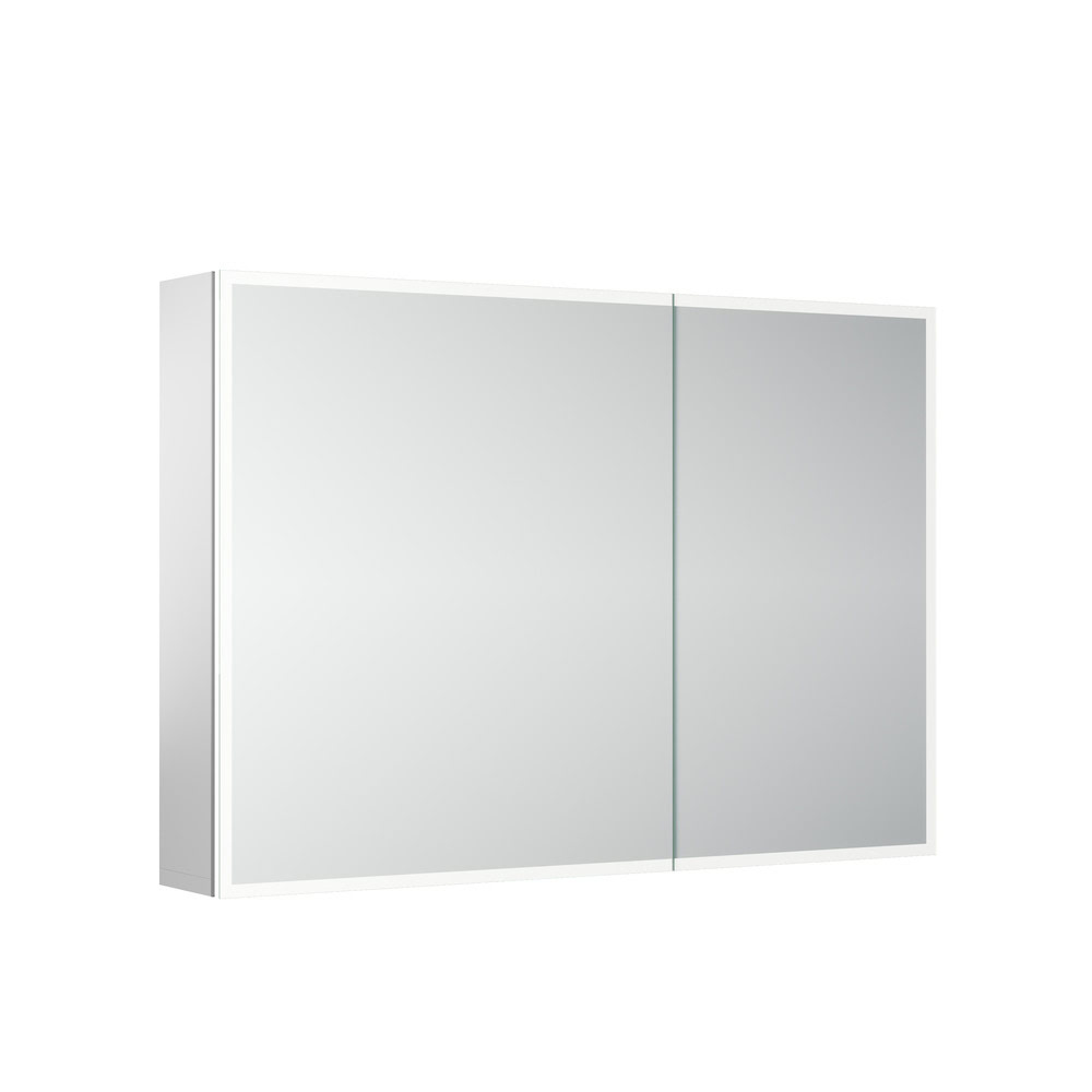 Шкаф-зеркало 90x70 см из алюминия SANCOS Evoke SC8090 с LED подсветкой