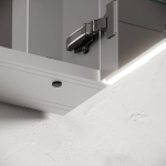 Шкаф-зеркало 90x70 см из алюминия SANCOS Evoke SC8090 с LED подсветкой — изображение 9
