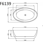 Ванна 173x103x59см Frank F6139 / Германия — изображение 7