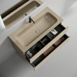 Тумба 100 см Folk Капучино ПОДВЕСНАЯ Sancos с умывальником CN7013MC — изображение 5