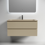 Тумба 100 см Folk Капучино ПОДВЕСНАЯ Sancos с умывальником CN7013MC — изображение 4