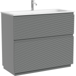 Тумба 100 см Folk Floor Ergraut soft Напольная Sancos с умывальником CN7013