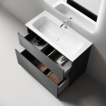 Тумба 100 см Folk Floor Grey soft Напольная Sancos с умывальником CN7013 — изображение 2