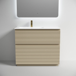 Тумба 100 см Folk Floor Капучино Напольная Sancos с умывальником CN7014 — изображение 4