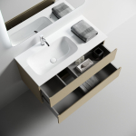 Тумба 100 см Folk Floor Капучино Напольная Sancos с умывальником CN7014 — изображение 5