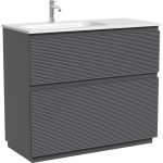 Тумба 100 см Folk Floor Grey soft Напольная Sancos с умывальником CN7014