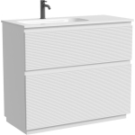 Тумба 100 см Folk Floor Bianco Напольная Sancos с умывальником CN7014