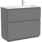 Тумба 100 см Folk Floor Ergraut soft Напольная Sancos с умывальником CN7015