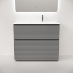 Тумба 100 см Folk Floor Ergraut soft Напольная Sancos с умывальником CN7015 — изображение 4