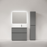 Тумба 100 см Folk Floor Ergraut soft Напольная Sancos с умывальником CN7015 — изображение 3