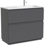 Тумба 100 см Folk Floor Grey soft Напольная Sancos с умывальником CN7015