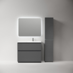 Тумба 100 см Folk Floor Grey soft Напольная Sancos с умывальником CN7015 — изображение 3