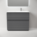 Тумба 100 см Folk Floor Grey soft Напольная Sancos с умывальником CN7015 — изображение 4