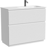 Тумба 100 см Folk Floor Bianco Напольная Sancos с умывальником CN7015