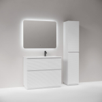 Тумба 100 см Folk Floor Bianco Напольная Sancos с умывальником CN7015 — изображение 2