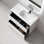 Тумба 100 см Folk Floor Bianco Напольная Sancos с умывальником CN7015 — изображение 5