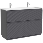 Тумба 120 см Folk Floor Grey soft Напольная Sancos с умывальником CN7016