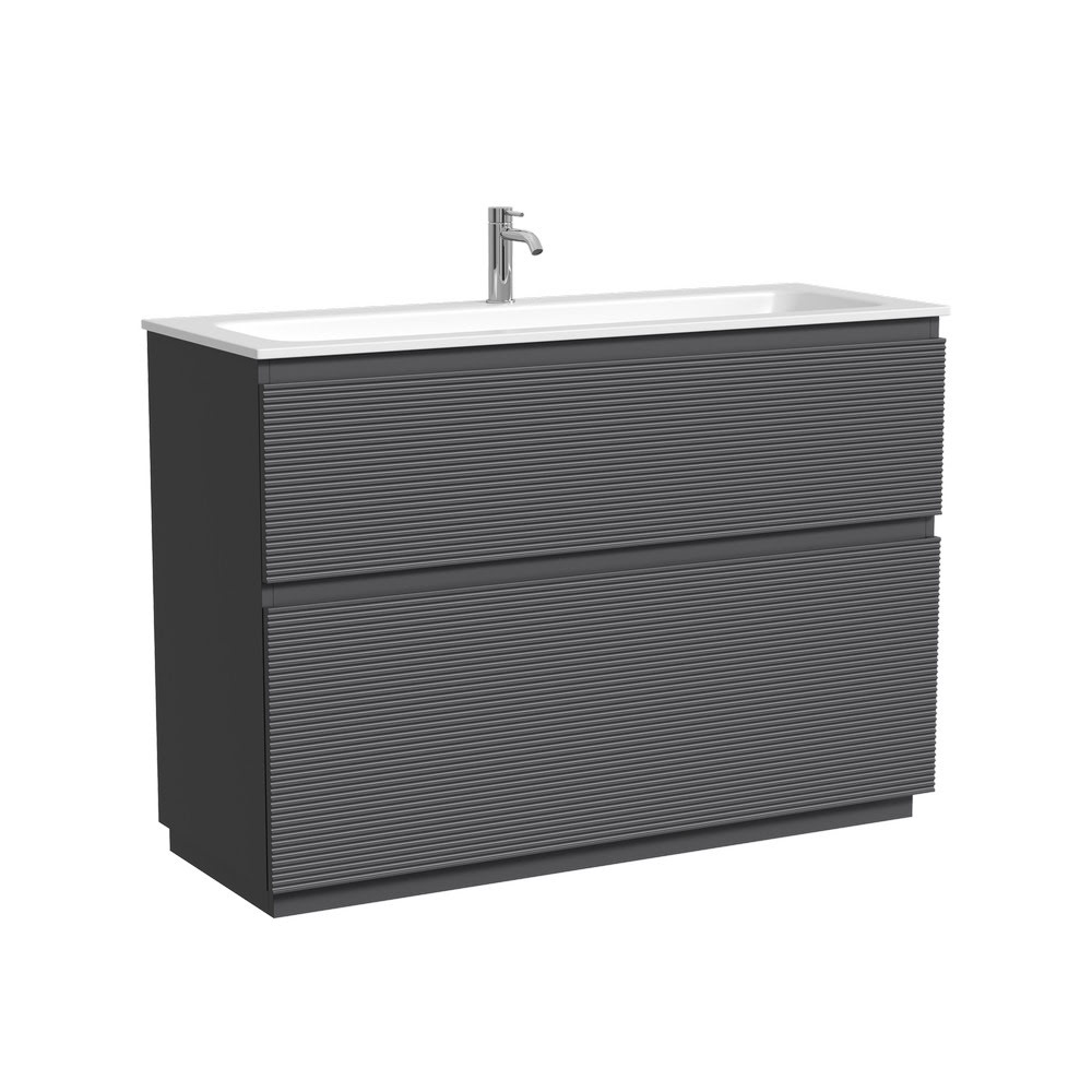 Тумба 120 см Folk Floor Grey soft Напольная Sancos с умывальником CN7017