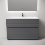 Тумба 120 см Folk Floor Grey soft Напольная Sancos с умывальником CN7017 — изображение 4
