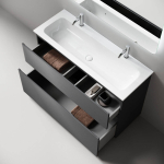 Тумба 120 см Folk Floor Grey soft Напольная Sancos с умывальником CN7016 — изображение 5