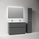 Тумба 120 см Folk Floor Grey soft Напольная Sancos с умывальником CN7016 — изображение 2