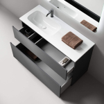Тумба 120 см Folk Floor Grey soft Напольная Sancos с умывальником CN7020 — изображение 5