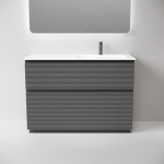 Тумба 120 см Folk Floor Grey soft Напольная Sancos с умывальником CN7021 — изображение 4