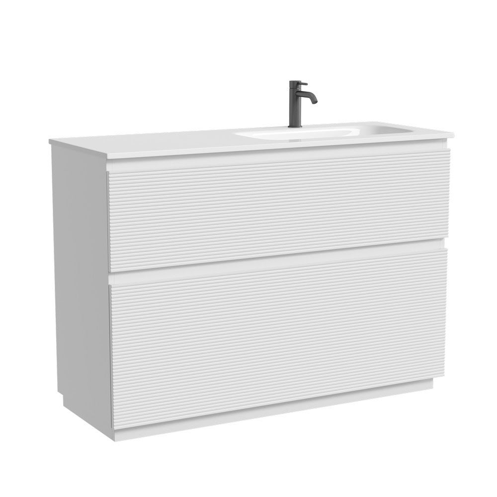 Тумба 120 см Folk Floor Bianco Напольная Sancos с умывальником CN7021