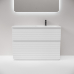 Тумба 120 см Folk Floor Bianco Напольная Sancos с умывальником CN7021 — изображение 5