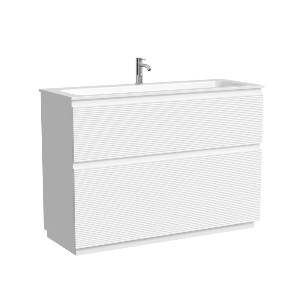 Тумба 120 см Folk Floor Bianco Напольная Sancos с умывальником CN7017