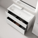 Тумба 120 см Folk Floor Bianco Напольная Sancos с умывальником CN7017 — изображение 5
