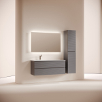 Тумба 120 см Folk Grey soft ПОДВЕСНАЯ Sancos с умывальником CN7020 — изображение 2