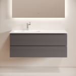 Тумба 120 см Folk Grey soft ПОДВЕСНАЯ Sancos с умывальником CN7020 — изображение 4