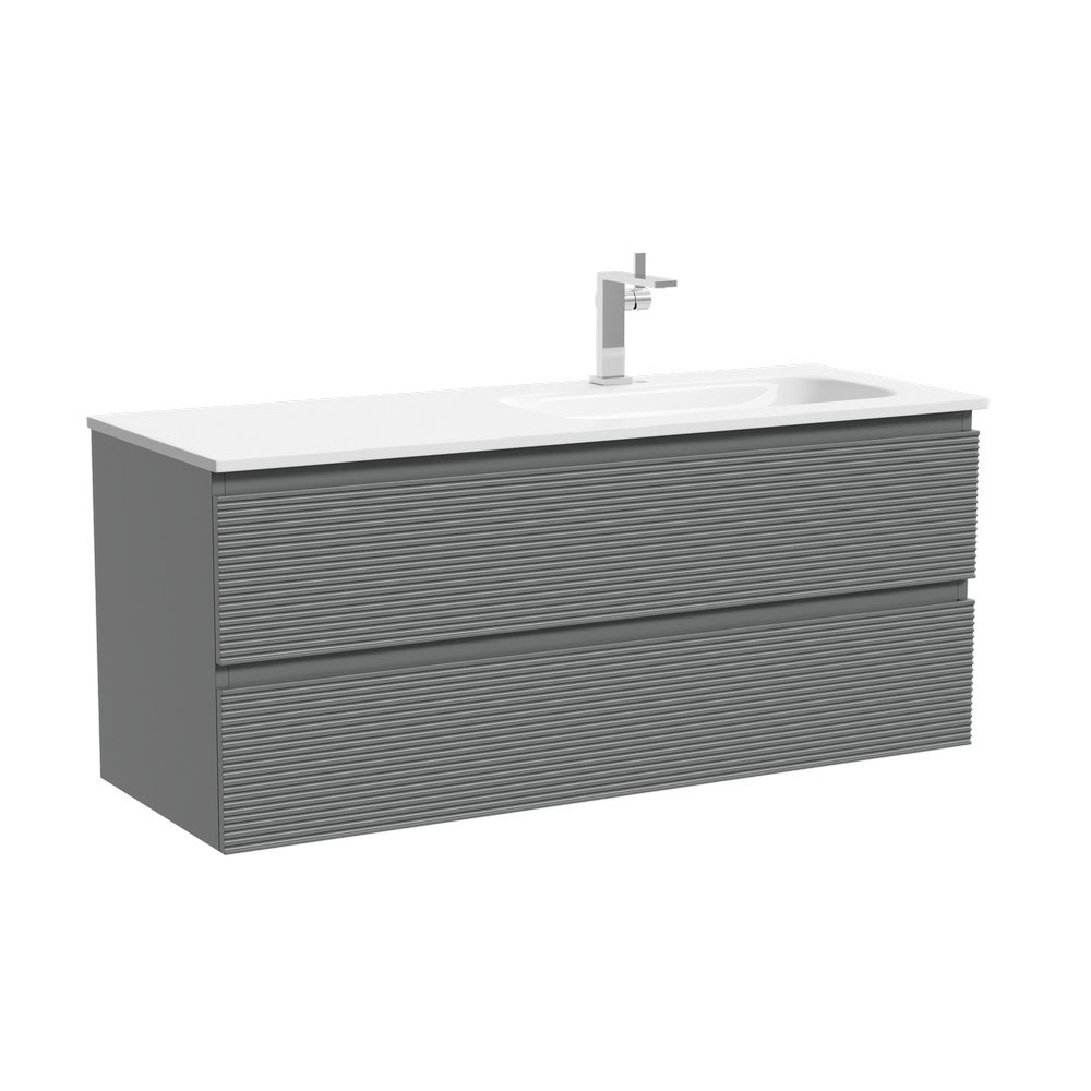 Тумба 120 см Folk Ergraut soft ПОДВЕСНАЯ Sancos с умывальником CN7021