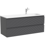 Тумба 120 см Folk Grey soft ПОДВЕСНАЯ Sancos с умывальником CN7021