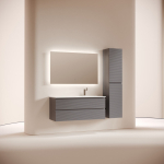 Тумба 120 см Folk Grey soft ПОДВЕСНАЯ Sancos с умывальником CN7021 — изображение 2