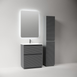 Тумба 70 см Folk Floor Grey soft Напольная Sancos с умывальником CN7007 — изображение 3