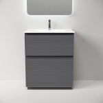 Тумба 70 см Folk Floor Grey soft Напольная Sancos с умывальником CN7007 — изображение 5