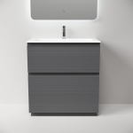 Тумба 80 см Folk Floor Grey soft Напольная Sancos с умывальником CN7012 — изображение 4